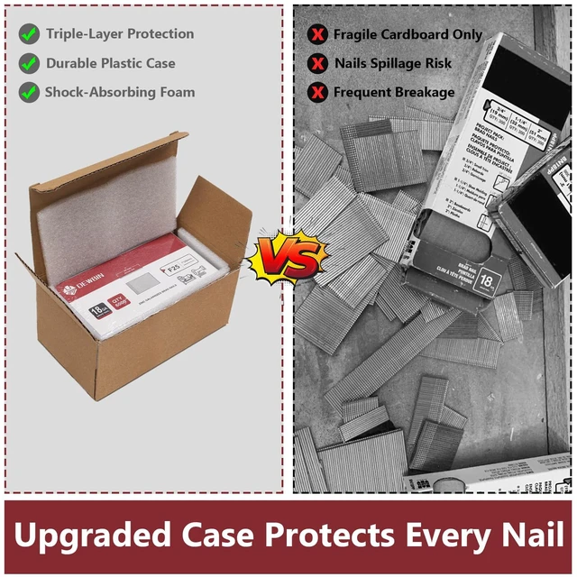 Alt view image 4 of 6 - 18 Gauge Brad Nails, 6000 Counts 5/8-inch 18 GA Brad Nails, Galvanized Nails for Nail Gun, Finishing Nail Gun Nails for Pneumatic, Electric Brad Nailer Gun