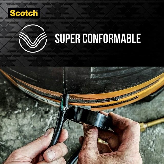Alt view image 7 of 7 - 3M Super 33+ Vinyl Electrical Tape.75-Inch x 66-Foot, Pack of 10 Rolls, Insulates and Protects Against Abrasion and Moisture, Protective Jacketing up to 600V Splice Insulation (6132-BA-10)