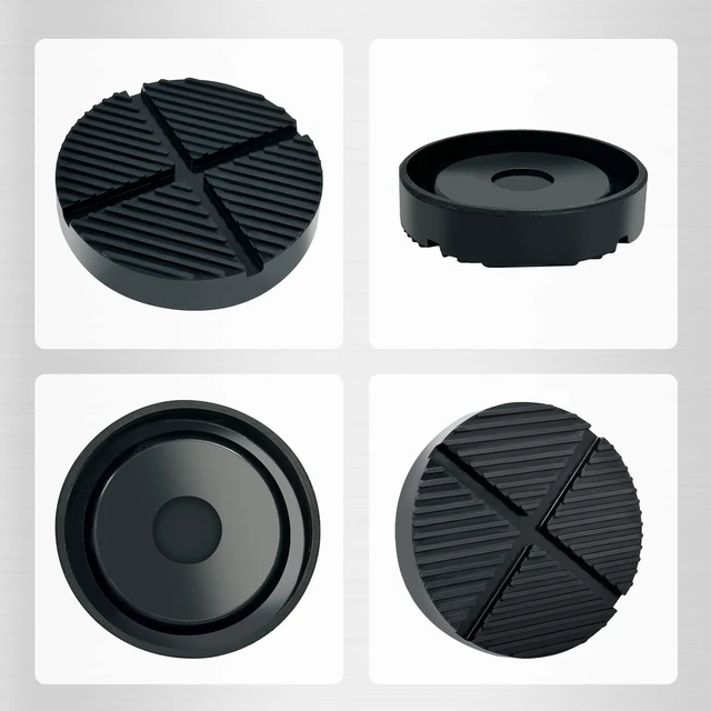 Alt view image 7 of 7 - Floor Jack Pad, Pinch Weld Jack Adapter, Rubber Pad for Cars, 2 Pack Floor jack rubber pad with slotted grooves for pinch welds, durable rubber and a non-slip surface for secure vehicle lifting