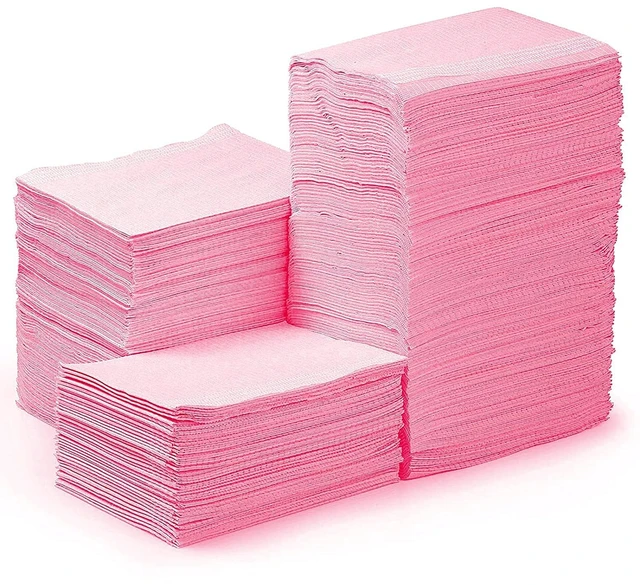 Main image of 250 Pack Dental Bibs, Pink Dental Bibs Disposable 3-Ply, 13" x 18" Waterproof Tray Covers