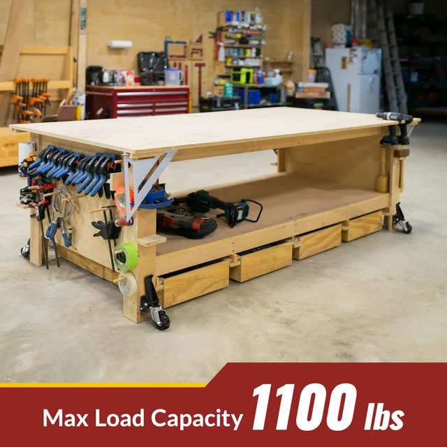 Alt view image 6 of 7 - Heavy Duty Workbench Casters 3 Inch Retractable Casters with Lifting and Lowering Function 360° Rotation Ideal for Workbenches or Other Equipment Maximum Load of 1100 lbs