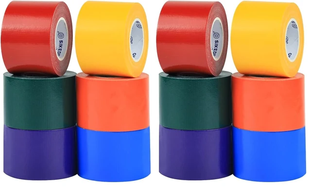 Main image of Rainbow Colored Duct Tape 12 Pack,15 Yards x 2 Inch Heavy Duty Rainbow Waterproof Colored Tape Variety Pack,Tear by Hand,Great for Packaging, Arts & Crafts and DIY