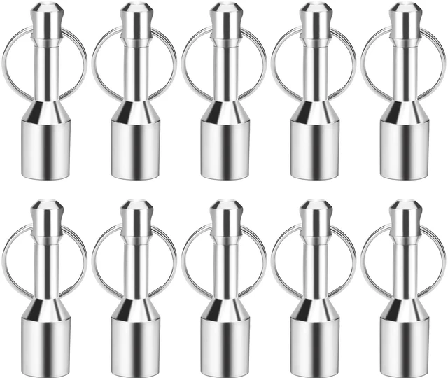Main image of 10 Pack Magnet Key Chain Gold Testing Kit, Silver Magnetic Key Holder Silver Tester for Jewelry Test Rare Earth Magnets Precious Metal Keychain Pocket Ring Small Neodymium