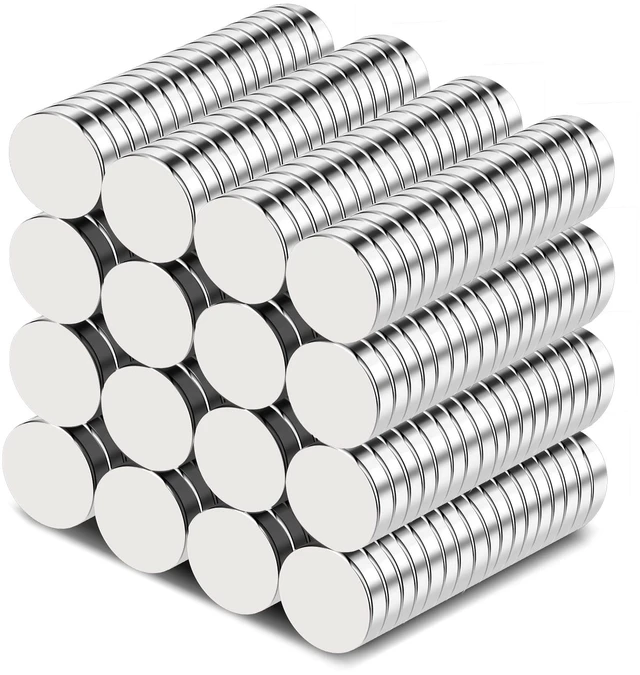 Main image of Small 10x2mm 200Pcs Round Refrigerator Magnets Tiny Rare Earth Mini Neodymium Multi-Use Magnets for Fridge, Whiteboard, Crafts, Dry Erase Board, Office