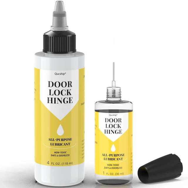 Main image of Door Hinge Lubricant kit, 4oz+1oz Needle Combo for Door,Lock,Bike Stops Squeaks Fast, Smooth Locks & Hinges, Prevent Rust, Multi-Purpose Door Hinge Lubricant for Car, Tools, Bike Chains