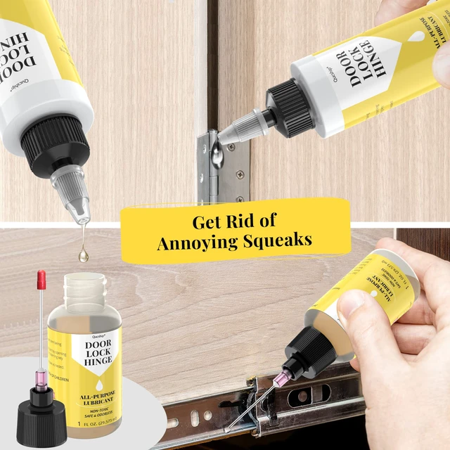 Alt view image 2 of 7 - Door Hinge Lubricant kit, 4oz+1oz Needle Combo for Door,Lock,Bike Stops Squeaks Fast, Smooth Locks & Hinges, Prevent Rust, Multi-Purpose Door Hinge Lubricant for Car, Tools, Bike Chains