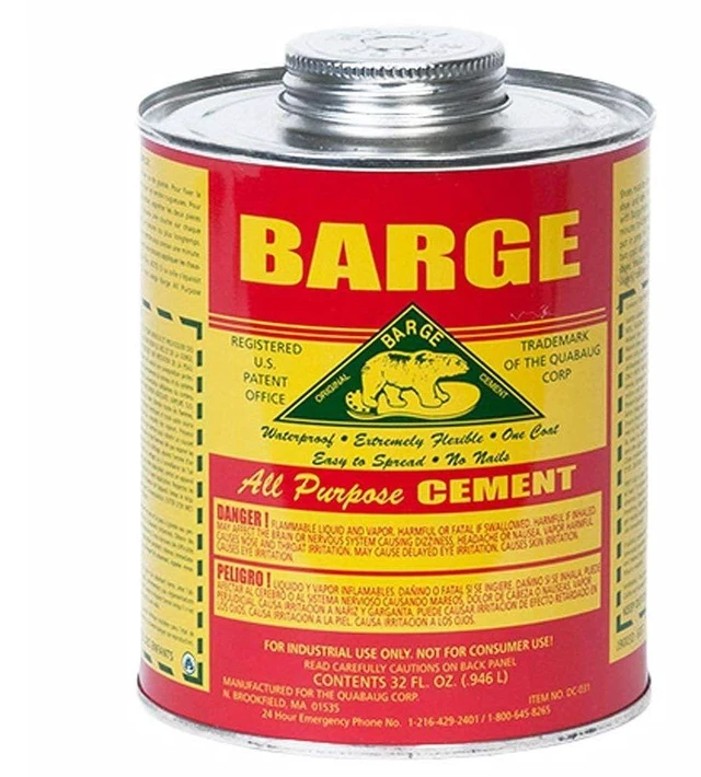 Main image of All Purpose Contact Cement Glue for Leather & Shoes, Red 32 oz Can Flexible Bonding Supports Repairs on Rubber, Crafts, Tack & Footwear Projects in Shops, Barns & Supply Rooms
