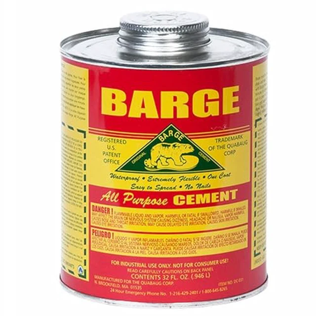 Alt view image 3 of 4 - All Purpose Contact Cement Glue for Leather & Shoes, Red 32 oz Can Flexible Bonding Supports Repairs on Rubber, Crafts, Tack & Footwear Projects in Shops, Barns & Supply Rooms