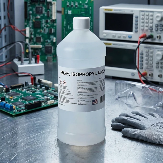 Alt view image 5 of 6 - 99% Pure Isopropyl Alcohol, 99 Percent IPA, 1 Gallon, 32 Fl Oz Pack of 4 99 percent Industrial strength IPA 128oz Ultra purity rubbing alcohol with no water added