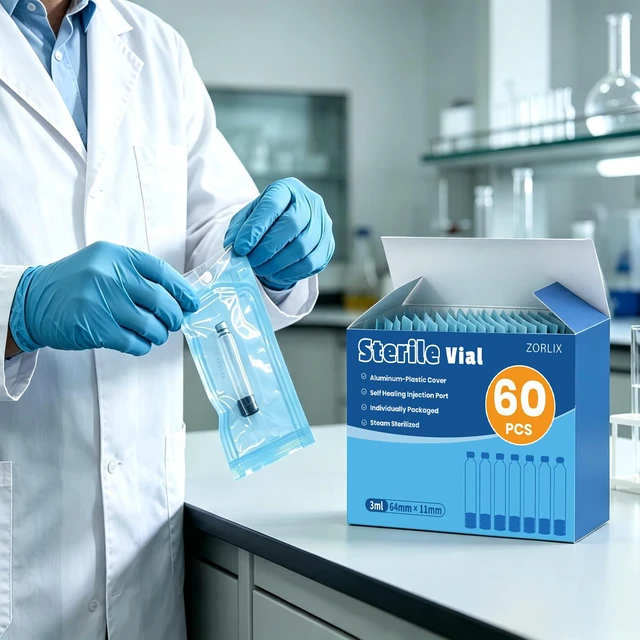 Alt view image 7 of 7 - 60 Pack 3ml Peptide Pen Cartridge 3ml Pen Cartridge compatible with V1 & V2 Pens, individually Wrapped