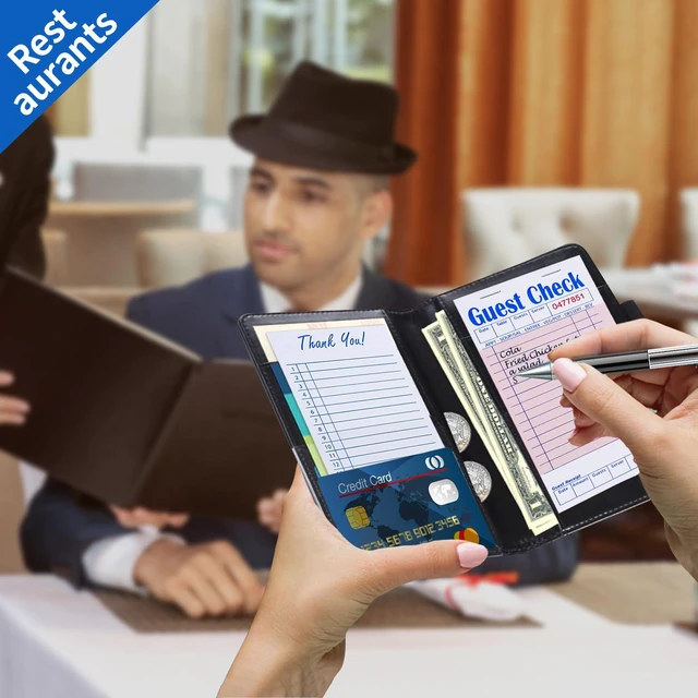 Alt view image 4 of 7 - Guest Checks Pink Server Note Pads 1000 Orders Waitress Notepad for Restaurants (20 Books)