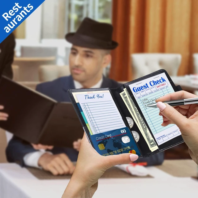 Alt view image 4 of 7 - Guest Checks Server Note Pads 1000 Orders Waitress Notepad for Restaurants (20 Books)
