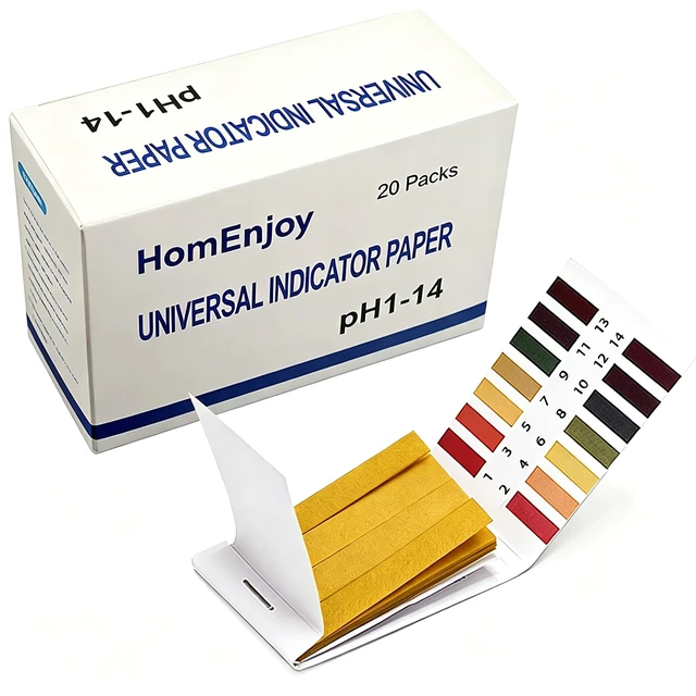 Main image of 20 Pack pH Test Strips, 1600 Strips pH 1-14 Universal Litmus Paper for pH Soap Making Testing, Water, Wine, Saliva, Urine, Pet Food, Soil Testing, Water pH Test for Drinks, Box