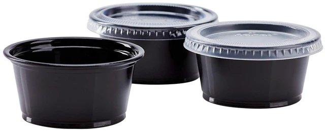 Alt view image 4 of 7 - FP-P200-PPB 2 oz. PP Portion Cups - Black (Case of 2500)