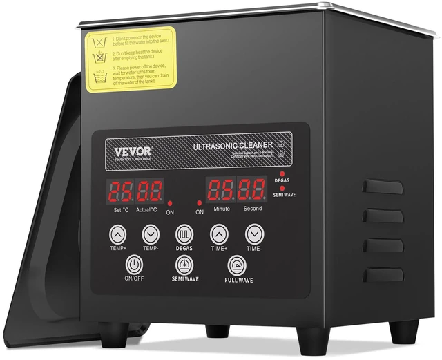 Main image of 2L Ultra Sonic Cleaner, 60W Digital Sonic Cleaning Machine with Gentle Mode & Upgraded Degassing, 40kHz Ultrasound Cleaner Machine with Heater & Timer for Jewelry, Glasses, Tools, Retainer