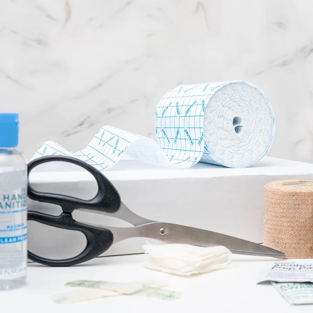 Alt view image 7 of 7 - Dressing Retention Tape - 6" x 11yd, Premium Non-Woven Hypoallergenic Cloth - Secure and Gentle Adhesive for Wound Dressings - Latex-Free and Versatile for Sensitive Skin Care