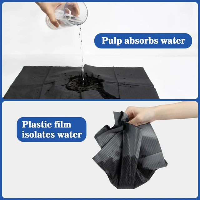 Alt view image 4 of 7 - 250pcs Dental Bibs Disposable - Black Dentist Bibs for Nail, Tattoo 13"X18" Tattoo Bibs, Paper Towels, Napkins, Nail Mat for Table Station, Tray Cover, Lash, Art Tech Essentials Stuff Suppliess