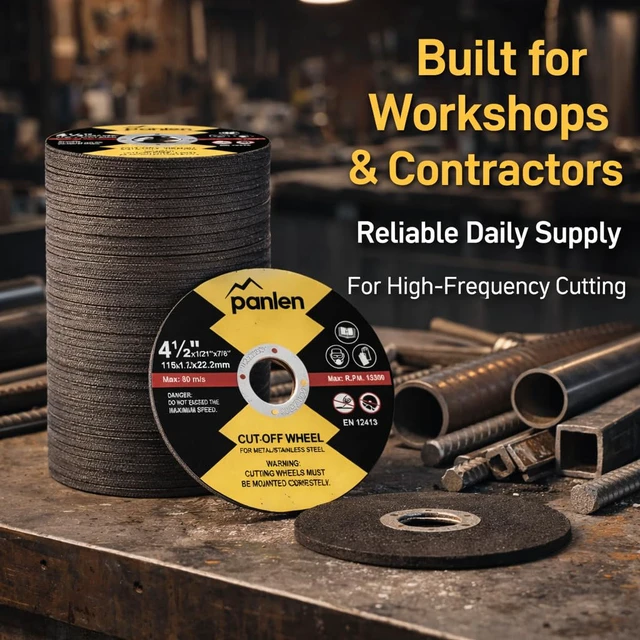 Alt view image 5 of 7 - Cut Off Wheels 4 1/2 Inch, 100 Pack, 4.5" Angle Grinder Blade Value Durable Cut Off Blades Fit All 4 1/2 Angle Grinder, Industrial Grade Fast Cutting Blades Discos De Cortar Metal