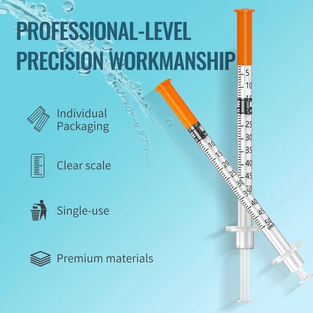 Alt view image 3 of 6 - Jeringa 31G 6mm 1/4" 1ml, Disposable Individual, Package 100