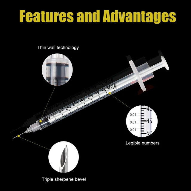 Alt view image 3 of 7 - 0.5ml/cc 30G 5/16 Inch, U-100 Syringes, Individual Package Pack of 30