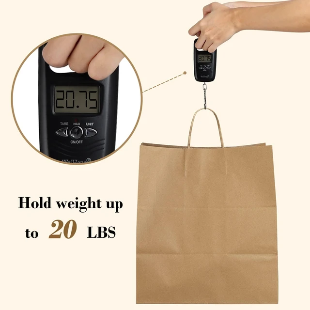 Alt view image 2 of 6 - Paper Bags with Handles 14x10x15.75 Large 25Pcs Ultra Wide Bottom Kraft, Recycled, Sturdy Handles, For Gift Giving, Takeout, Bakery, Food Packing, Paper Recycling, Retail, Grocery Shopping
