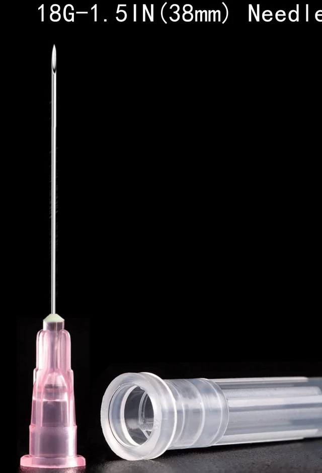 Alt view image 5 of 7 - 100 Pack 10ml/cc Plastic Luer Lock Syringa with 18Ga and Cap, Individually Sealed Wrapped, for Scientific Labs, Measuring Liquid, Refilling Cartridges or Glue Applicator