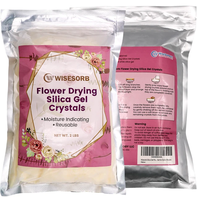 Alt view image 6 of 7 - (NET 10 LBS) Silica Gel Flower Drying, Silica Gel Flower Drying Crystals, Color Indicating Flower Drying Silica, Reusable Silica Gel for Drying Flowers