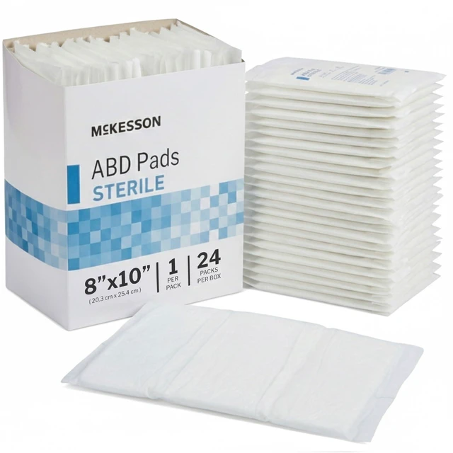 Main image of Sterile ABD Pads, Non Stick Gauze Dressing, 8 x 10 in, 48 ct Abdominal Pad,Sterile,8 X 10 Inch,1 per Pack