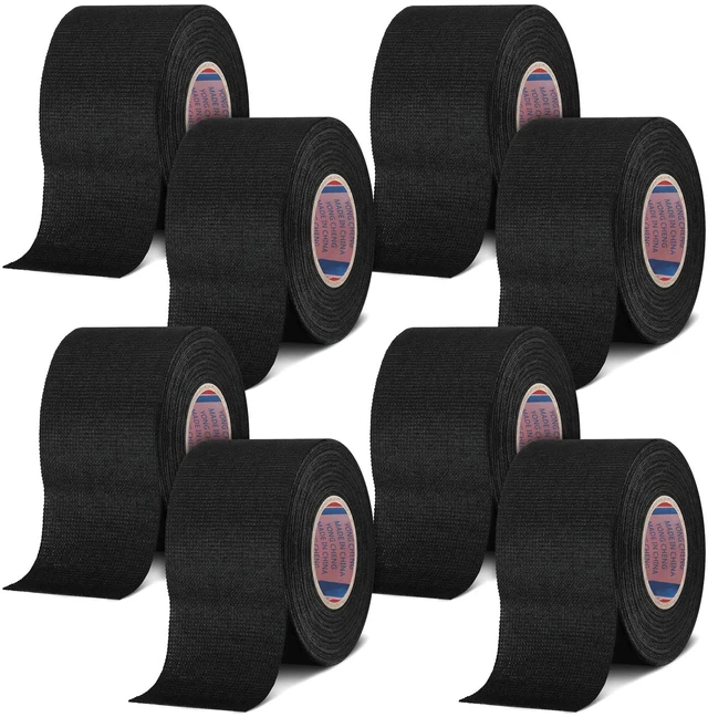 Main image of Cloth Electrical Wiring Harness Tape, 8 Roll, 2 Inch X 49.2 ft Electrical Insulation, Heat Resistant Fabric, Prevents Wiring Abrasion, Engine Bay Harness Wrap, Flexible Protective Cloth