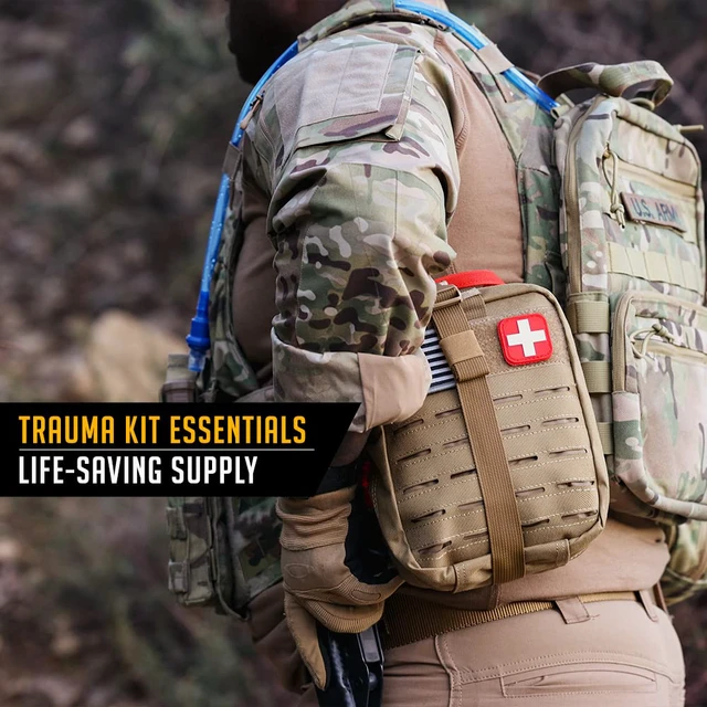Alt view image 7 of 7 - Israeli 6 Inch Emergency Bandage Compression Trauma Pressure Wound Dressing Sterile Vacuum-Sealed Packaging for Bleeding Control, Medical Trauma Kit, Gun Shot, First Aid IFAK