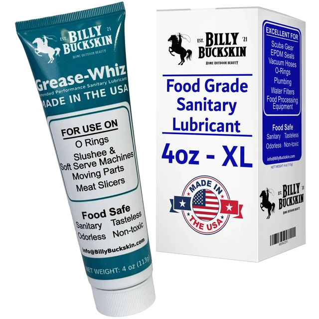 Alt view image 3 of 6 - Grease-Whiz Food Grade Grease Lubricant (4oz, 12 Pack) - Slushee Machine, Beer Kegs, Pools, O Rings, Ice Cream Machine Lube - Food Grade Lubricant for Commercial & Domestic Use by