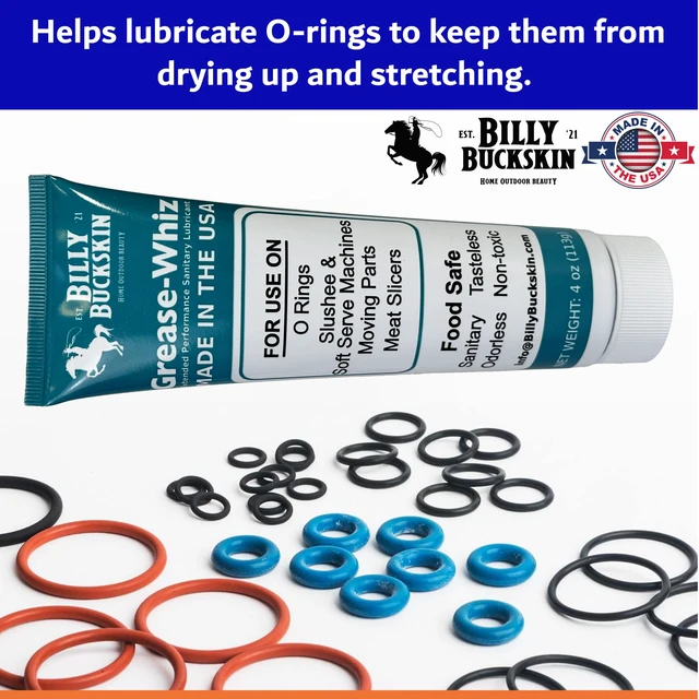 Alt view image 4 of 6 - Grease-Whiz Food Grade Grease Lubricant (4oz, 12 Pack) - Slushee Machine, Beer Kegs, Pools, O Rings, Ice Cream Machine Lube - Food Grade Lubricant for Commercial & Domestic Use by