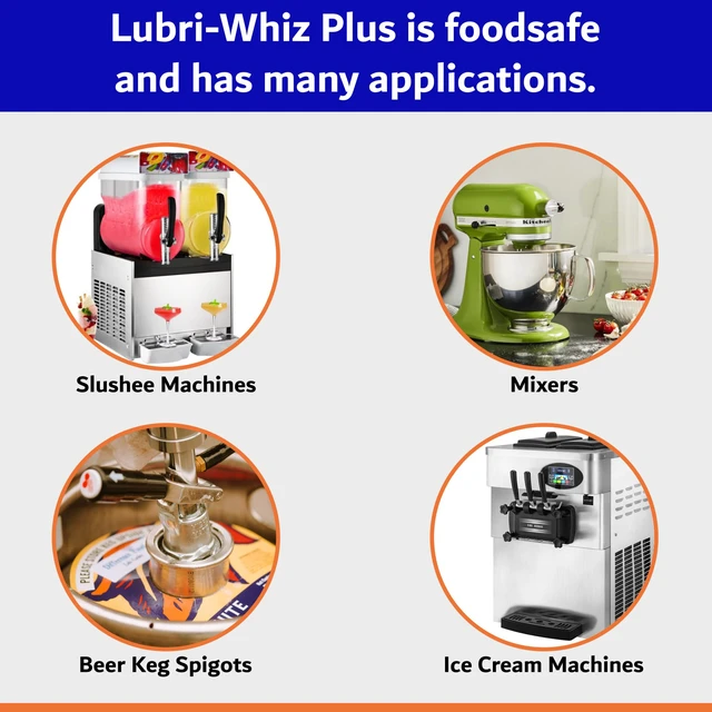 Alt view image 6 of 6 - Grease-Whiz Food Grade Grease Lubricant (4oz, 12 Pack) - Slushee Machine, Beer Kegs, Pools, O Rings, Ice Cream Machine Lube - Food Grade Lubricant for Commercial & Domestic Use by