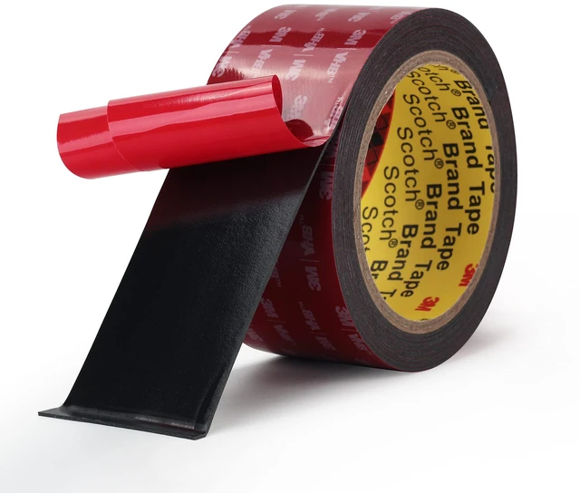 Main image of Black Double Sided Foamided Foam Tape, 2 in x 10 ft Waterproof Adhesive Waterproof Foam Tape for Automotive Trim, Home Decor, Metal, Glass, And Plastic. Strong Hold for Indoor and Outdoor Use