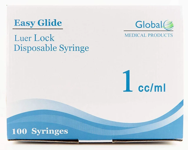 Alt view image 2 of 3 - 1ml 1cc Sterile Syringe Luer Lock Tip, No Needle, Pack of 300