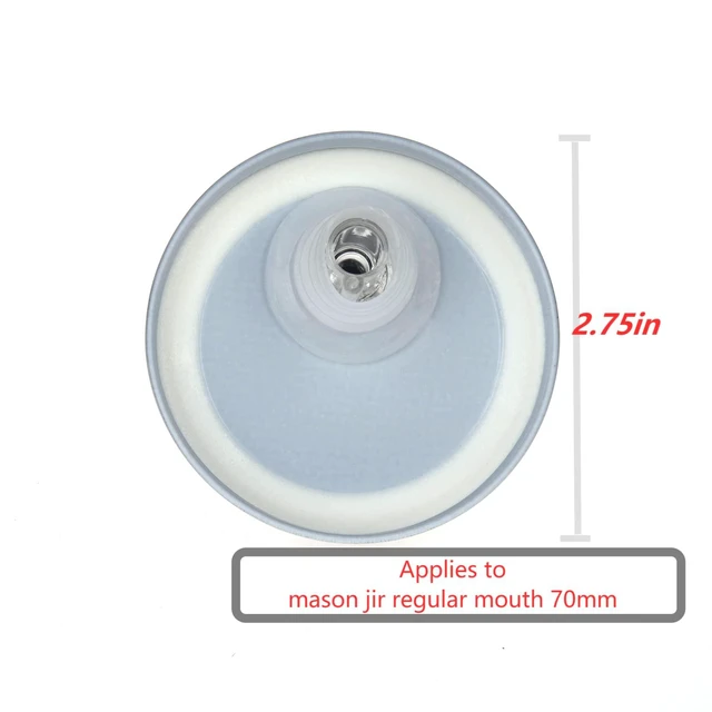 Alt view image 7 of 7 - Mason Jar Pour Spouts. free flow Mason Jar Pour Spouts, mason jar for spout regular mouth size 70mm dispenser germination cover. Suitable for any liquid. Leak-Proof 10-Pack + 20 Black Lid Caps (10