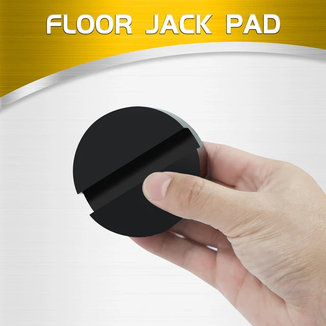 Alt view image 6 of 7 - Floor Jack Pads, Height-Adding Pinch Weld Adapter, Rubber, 2-Pack EXTRA LIFTING HEIGHT: Adds height to compatible floor jacks and helps align pinch weld lifting points
