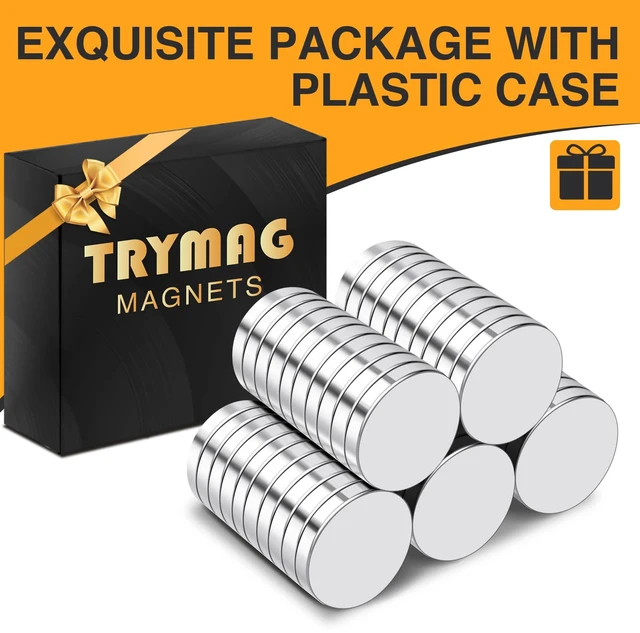 Alt view image 4 of 7 - Small Strong Round Rare Earth Magnets, 300Pcs, 8x2mm Disc Neodymium Magnets for 3D Printing, Whiteboard, Fridge, Office, crafts, Hobbies,Dry Erase Board