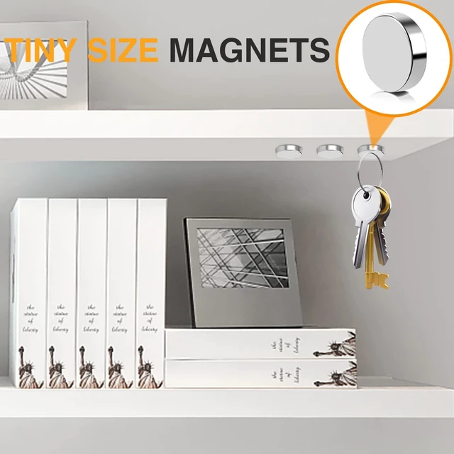 Alt view image 7 of 7 - Small Strong Round Rare Earth Magnets, 300Pcs, 8x2mm Disc Neodymium Magnets for 3D Printing, Whiteboard, Fridge, Office, crafts, Hobbies,Dry Erase Board