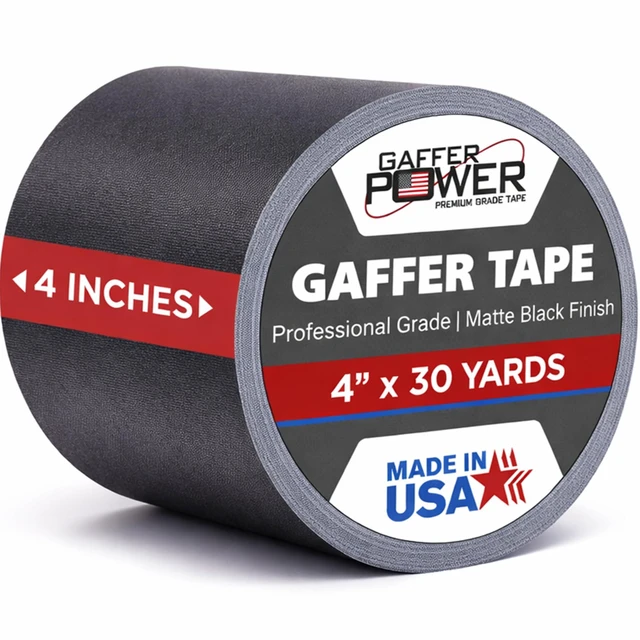 Main image of Black Tape 4 Inch x 30 Yards, Heavy Duty, Made in USA