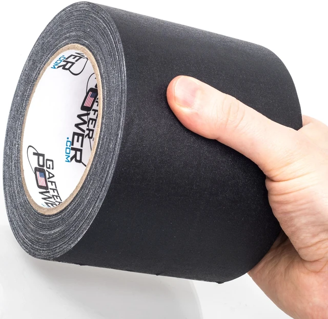Alt view image 7 of 7 - Black Tape 4 Inch x 30 Yards, Heavy Duty, Made in USA