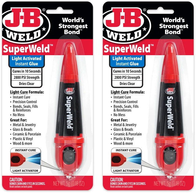 Main image of Light-Activated Superglue, Clear, 5g, 2-Pack