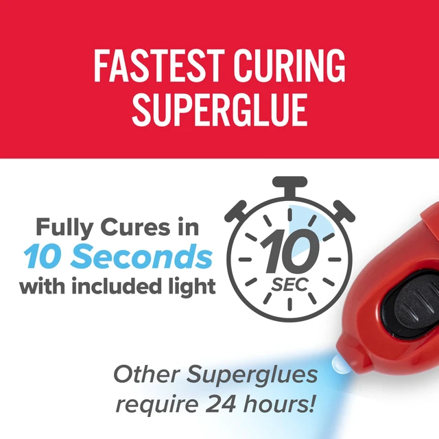 Alt view image 3 of 7 - Light-Activated Superglue, Clear, 5g, 2-Pack