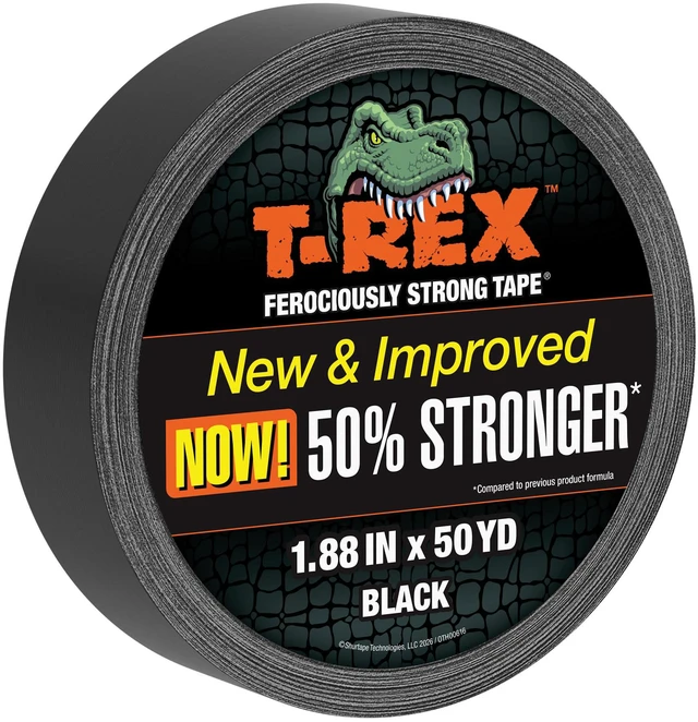 Main image of Tape Heavy Duty Duct Tape with UV Resistant & Waterproof Backing for Ferociously Strong Repairs, 1.88" x 50 yd, Black, 1 Roll