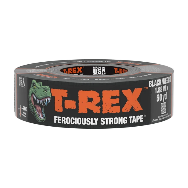 Alt view image 2 of 7 - Tape Heavy Duty Duct Tape with UV Resistant & Waterproof Backing for Ferociously Strong Repairs, 1.88" x 50 yd, Black, 1 Roll