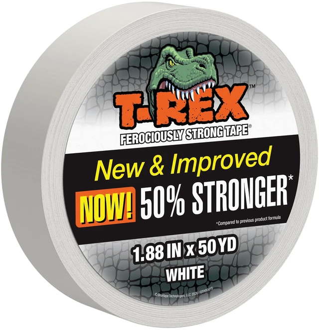 Main image of Tape Heavy Duty Duct Tape with UV Resistant & Waterproof Backing for Ferociously Strong Repairs, 1.88" x 50 yd, White, 1 Roll