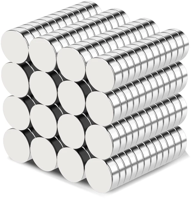 Main image of Small Magnets, 120Pcs Round Rare Earth Magnet 10x3mm Tiny Strong Fridge Magnets for Whiteboard, Refrigerator, DIY, Kitchen, Office