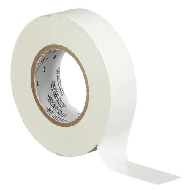 Alt view image 3 of 7 - Temflex Vinyl Electrical Tape 165, 3/4 in x 60 ft, White, 10 Roll Pack Multi-Purpose, 19 mm x 18 m