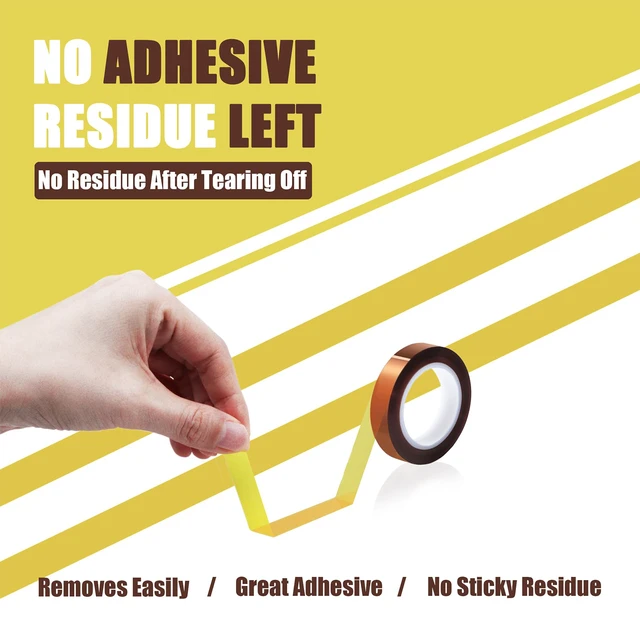 Alt view image 4 of 7 - 12 Rolls 10mm x16m(52FT) Heat Tape High Temperature Heat Resistant Tape Heat Transfer Tape for Heat Sublimation Press Vinyl,No Residue