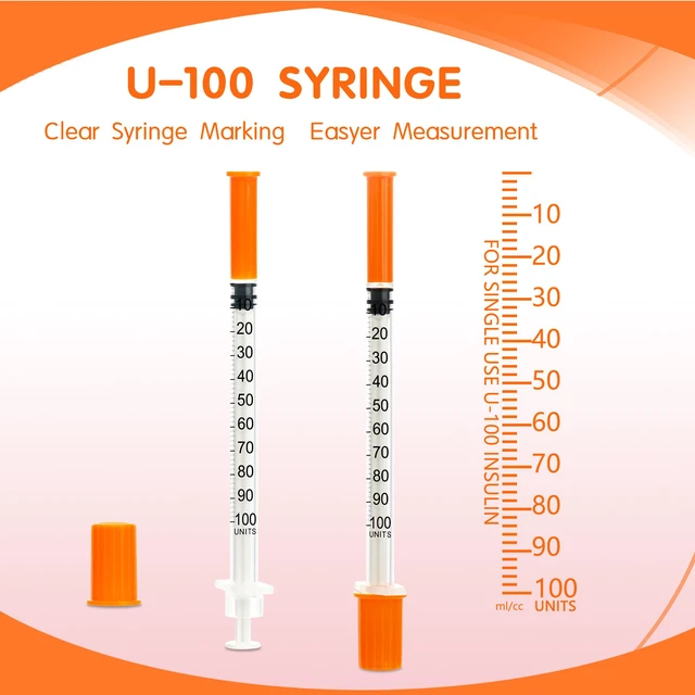 Alt view image 3 of 7 - 1ml/cc 31G 1/4 Inch Syringes, Disposable Syringe, Individual Wrapped, Box of 100